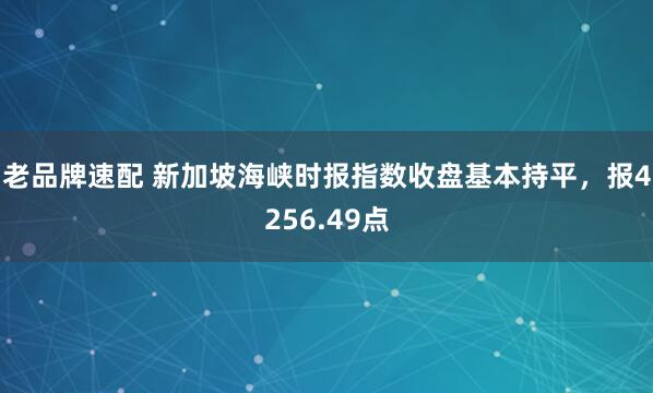老品牌速配 新加坡海峡时报指数收盘基本持平，报4256.49点